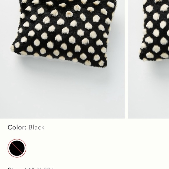 Anthropologie Other - **ISO** Anthropologie Polka Dot Faux Fur Pillow